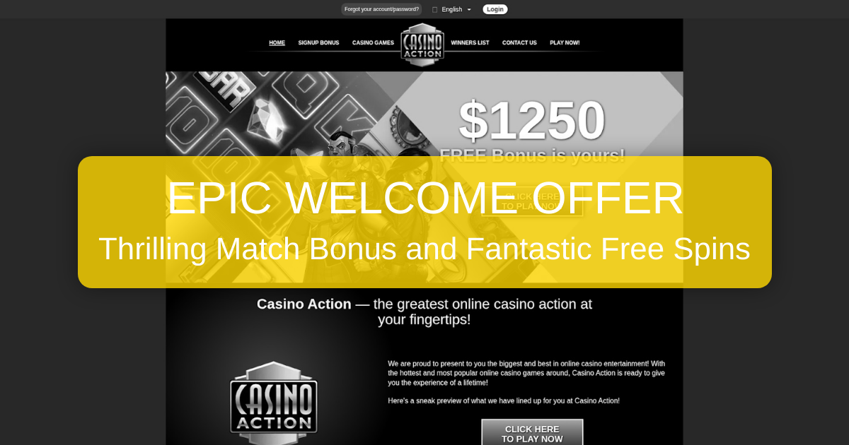 Casino Action - Play Now in Australia | Bonuses